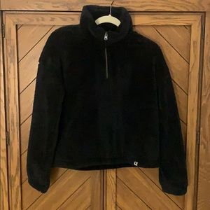 NWT Abercrombie and Fitch half zip Sherpa
